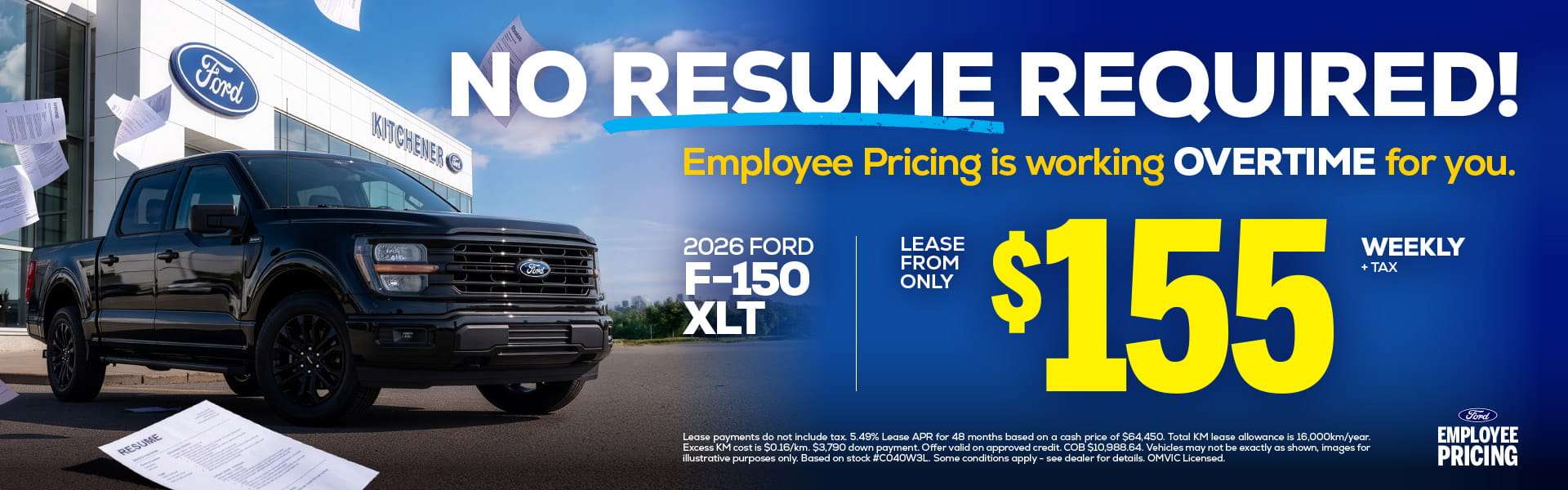 Ford F-150 employee Pricing